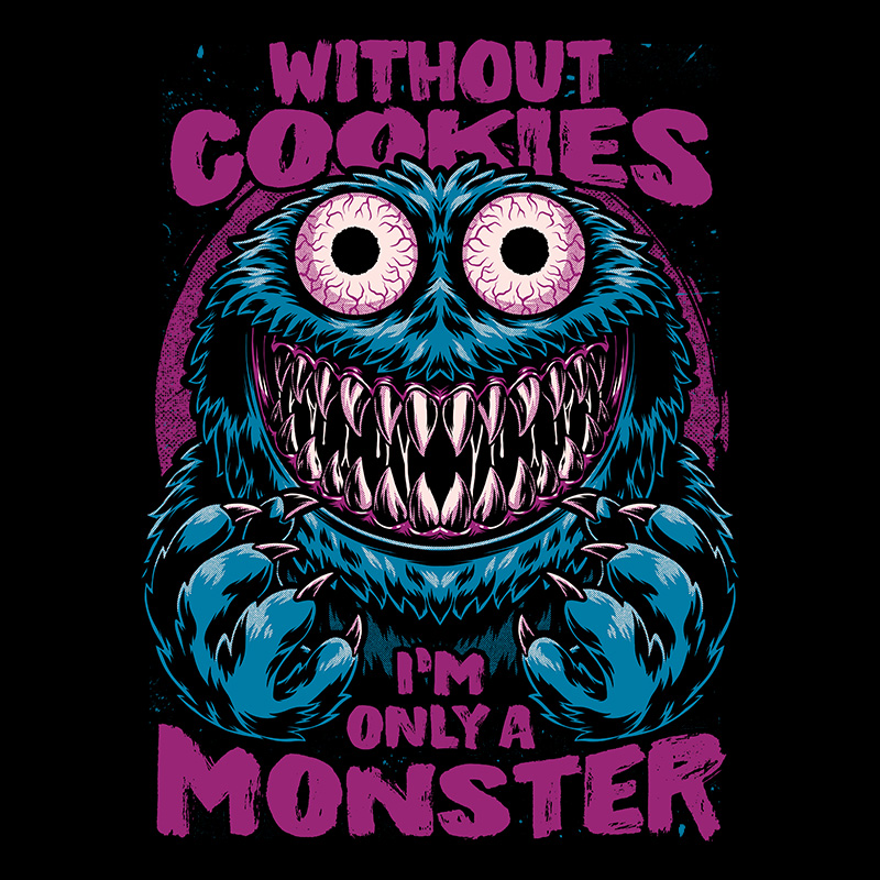 Check Out Monster Design Monster Without Cookies by Studio Mootant - Pampling.com