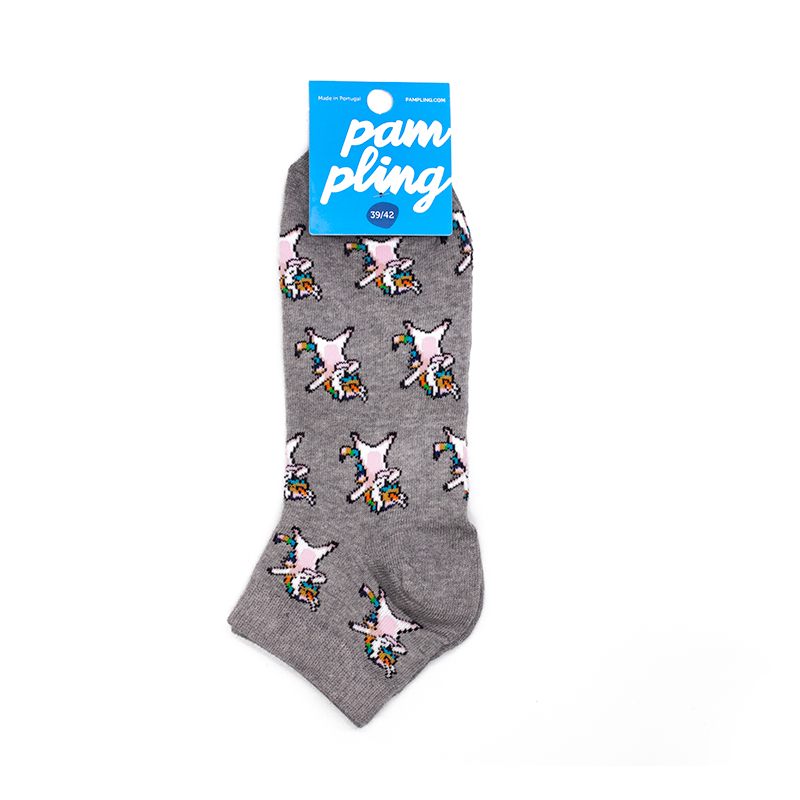 Unicornio Dab Dab Dance Unicornio Color Pampling Calcetines cortos Dabbing Unicorn