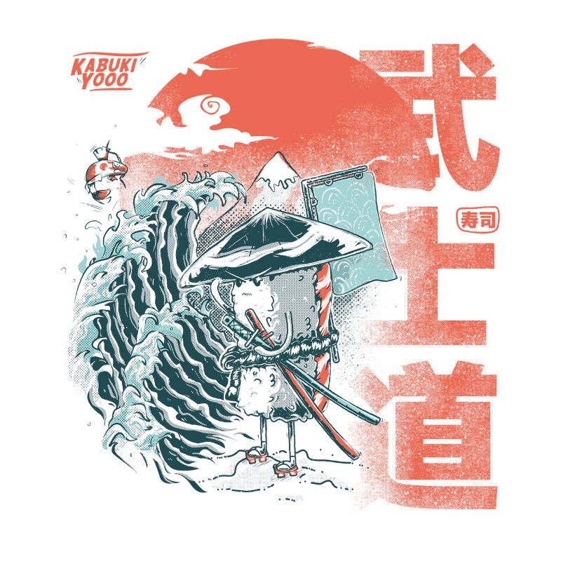 Samurai Sushi by IlonaKovalchuk Tshirts