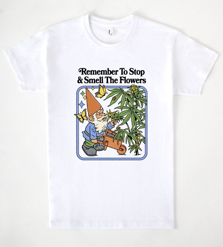 絵画 STOP TO SMELL THE FLOWERS NO. 1 Smell The Flowers by Rhodes - Pampling.com T-shirts